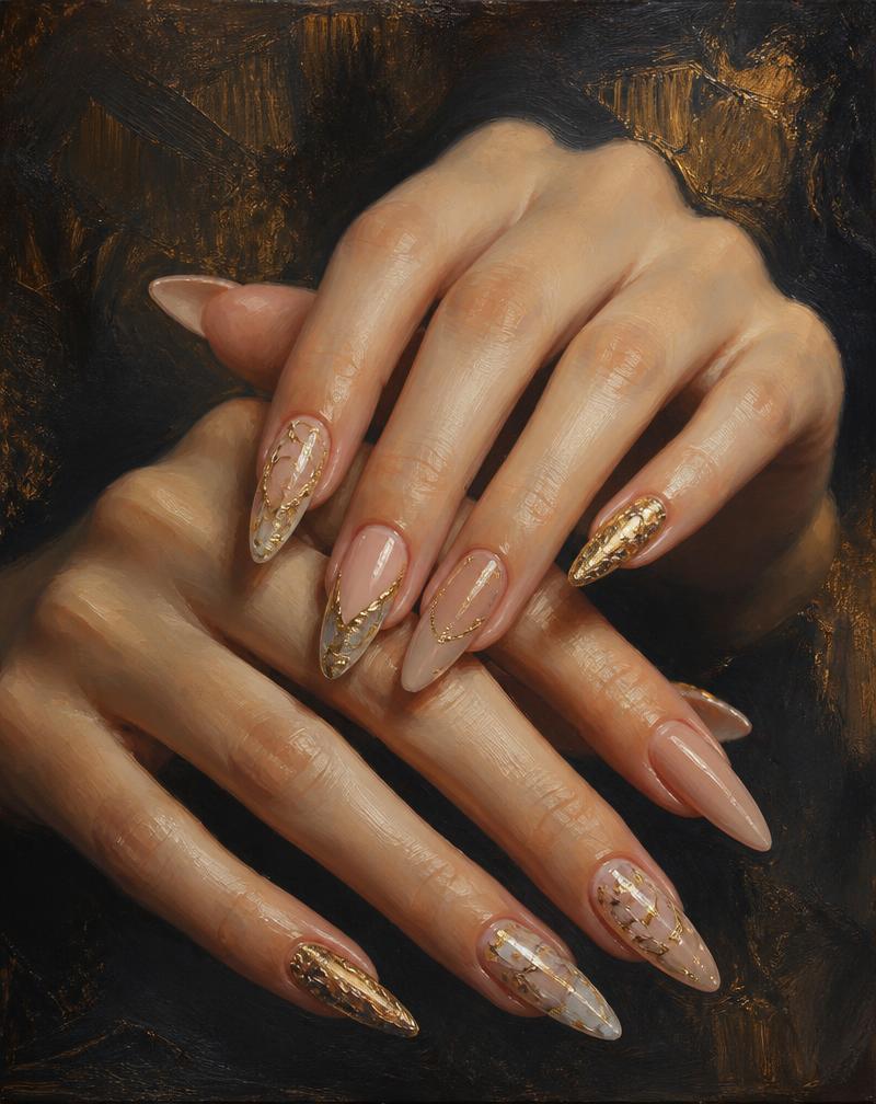 Nail art and nail extensions at a beauty salon in Bengaluru
